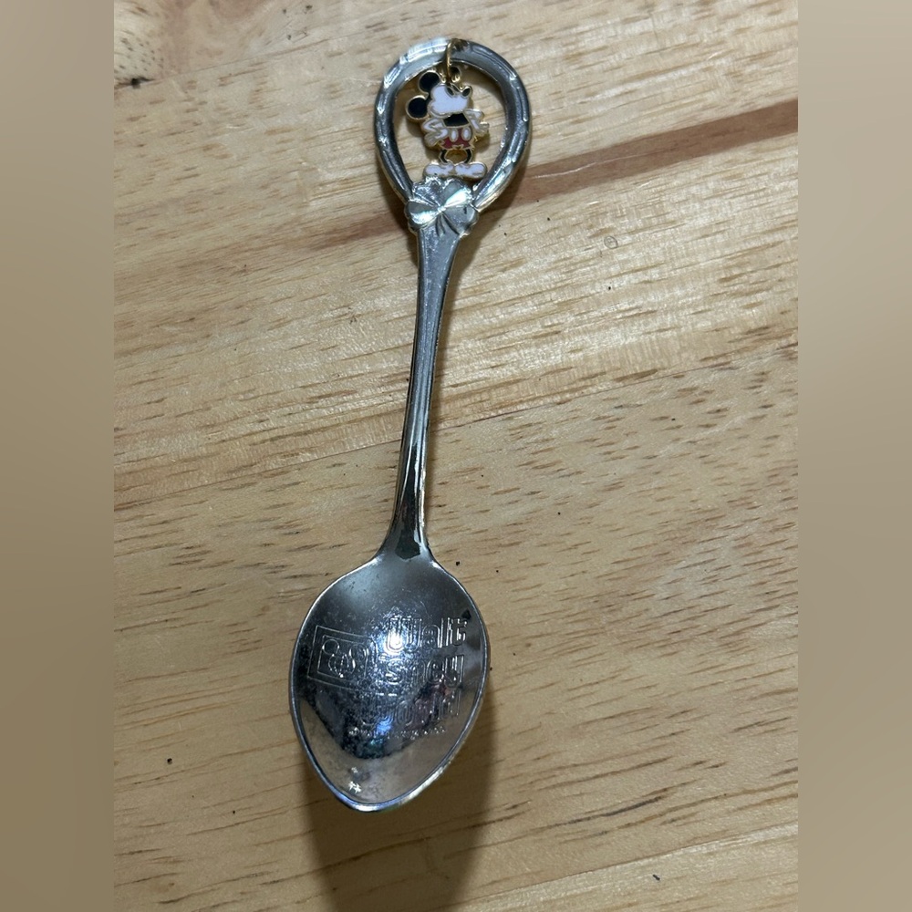 Vintage 1980’s Mickey Mouse Charm Walt Disney World Collector's Spoon